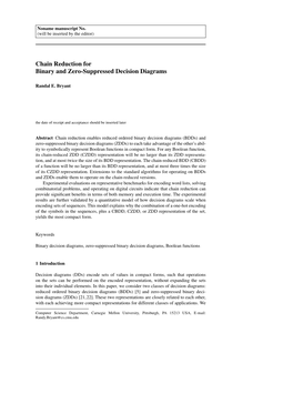 Chain Reduction for Binary and Zero-Suppressed Decision Diagrams