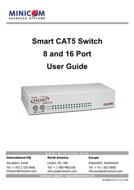 Smart CAT5 Switch User Guide V1.4