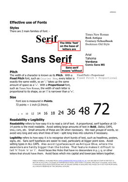 Serif Sans Serif