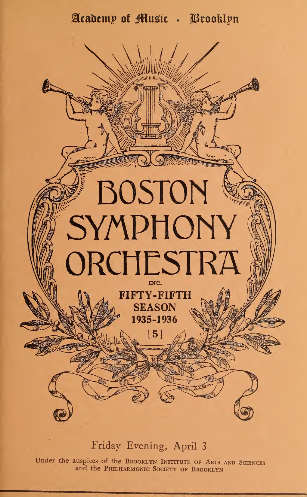 Boston Symphony Orchestra Concert Programs, Season 55,1935-1936, Trip