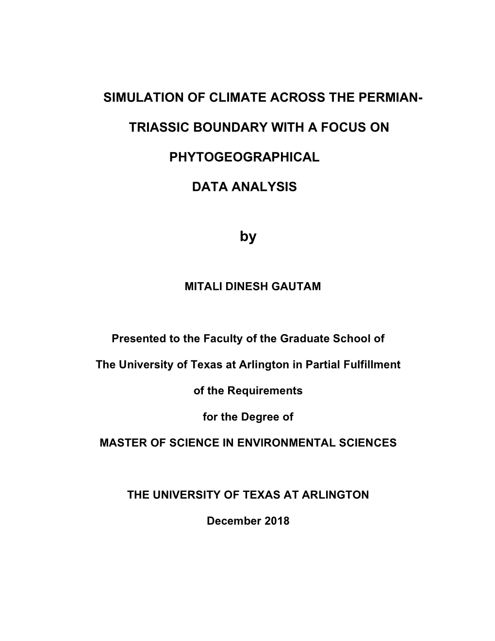 Simulation of Climate Across the Permian