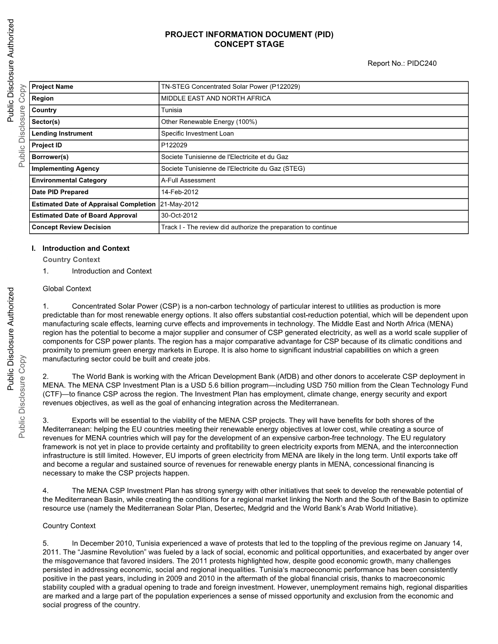 World Bank Document