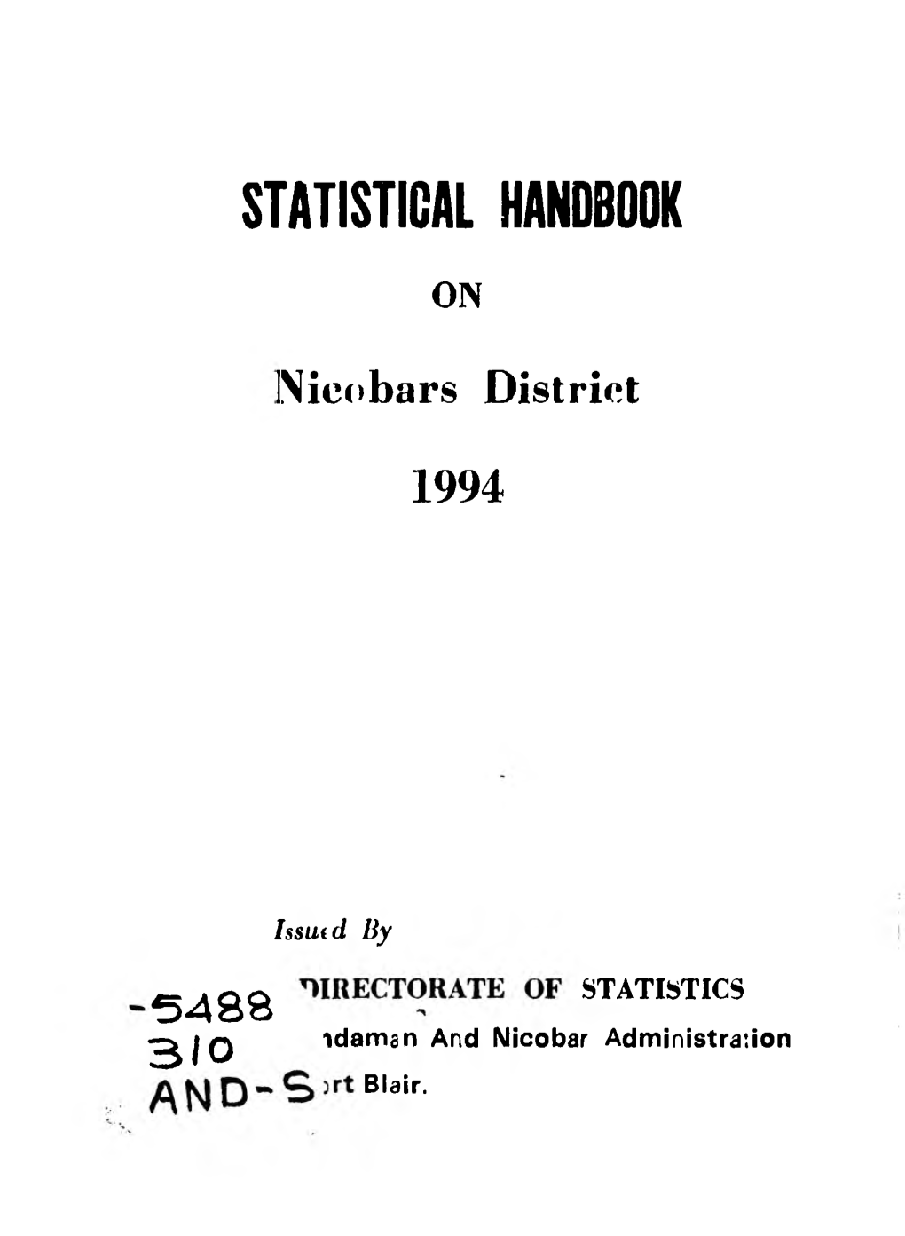 Statistical Handbook On