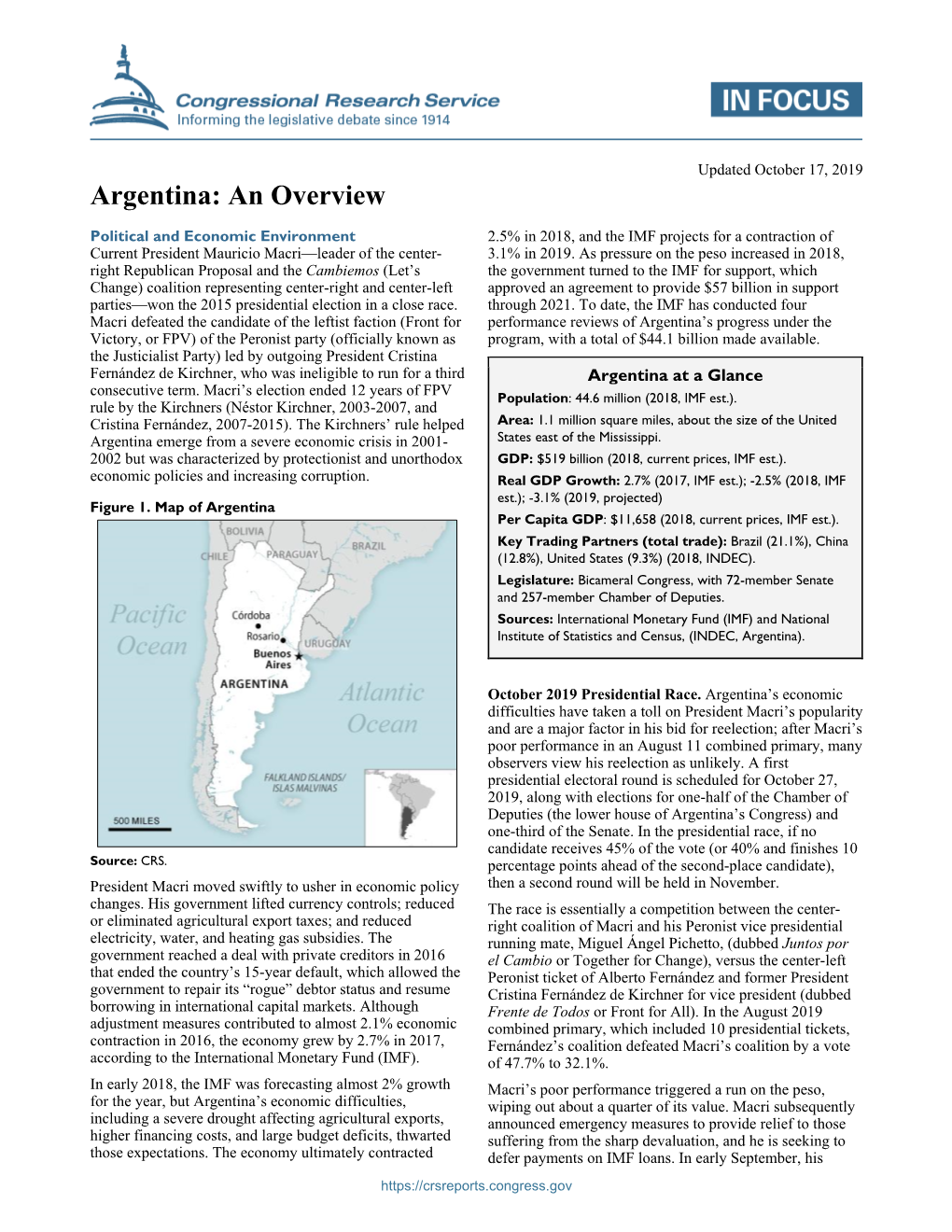 Argentina: an Overview