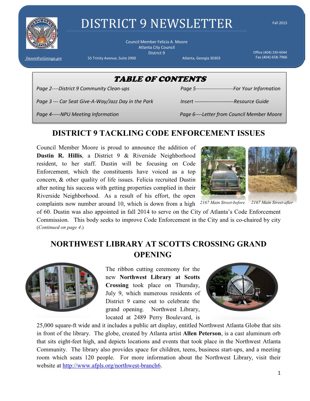 District 9 Newsletter