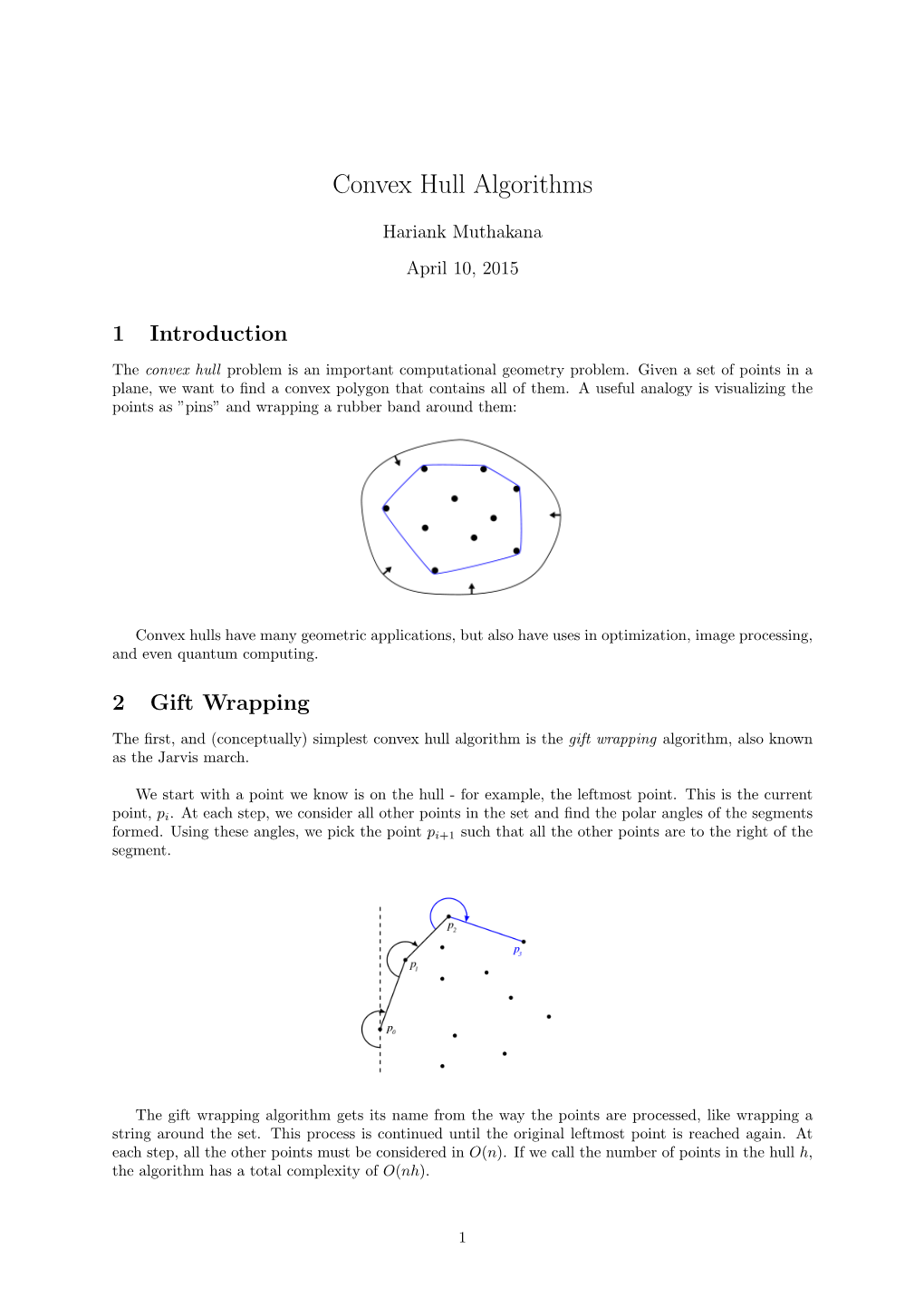 Convex Hull Algorithms