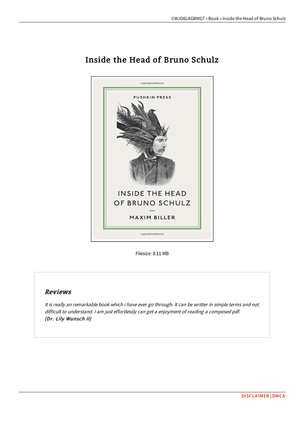 Download PDF » Inside the Head of Bruno Schulz UXGJ6XO7MEFS