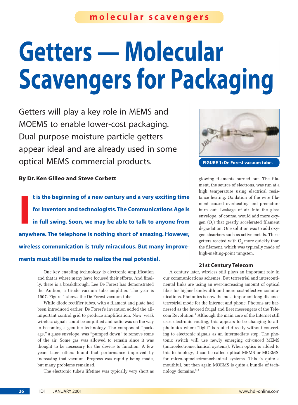 Getters — Molecular Scavengers for Packaging