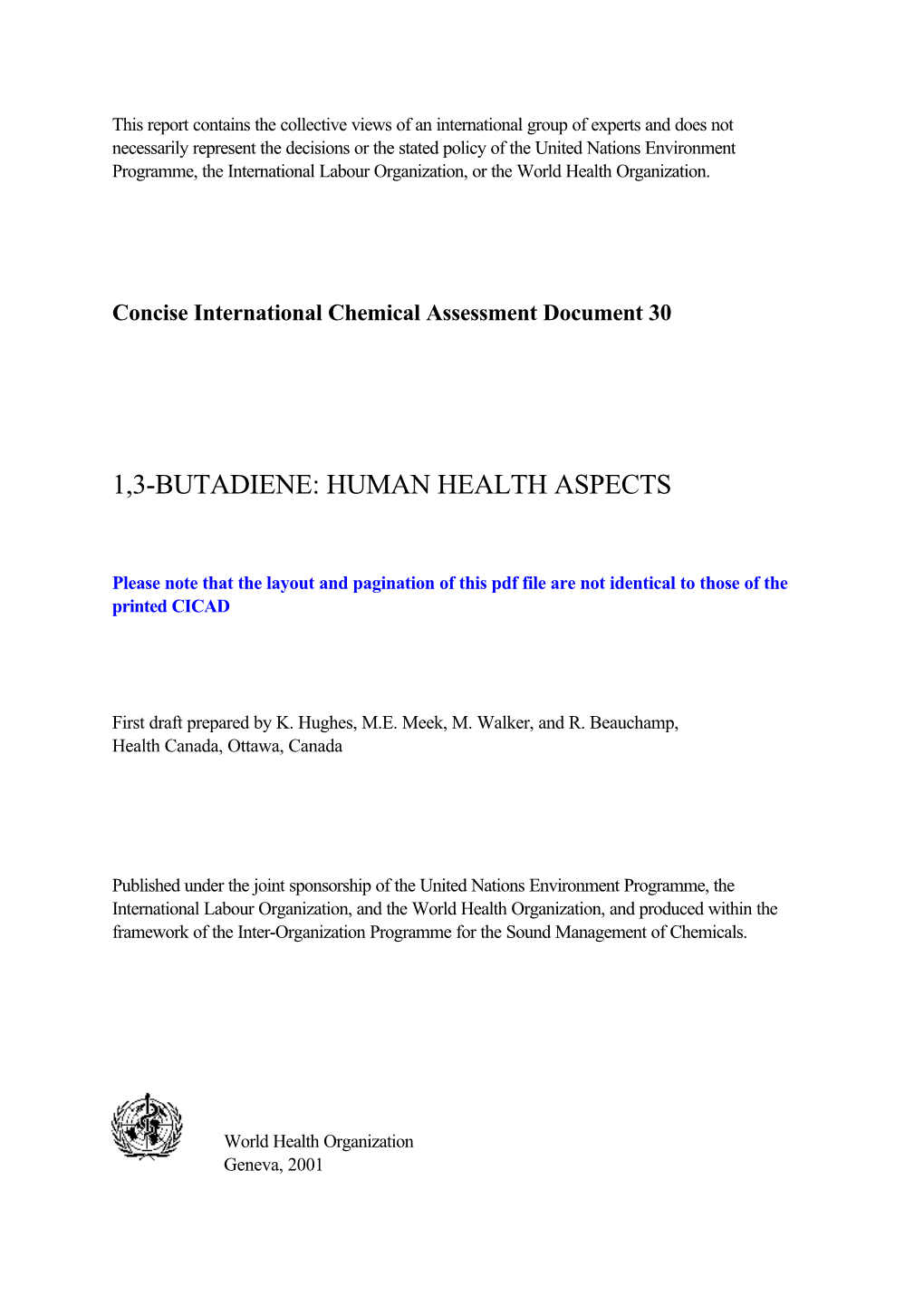 1,3-Butadiene: Human Health Aspects