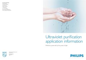 Ultraviolet Purification Application Information