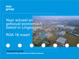 Naar Actueel En Gefocust Economisch Beleid in Lingewaard ROA 18