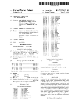 (12) United States Patent (10) Patent No.: US 7,955,813 B2 De Kreijet Al