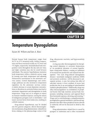 Temperature Dysregulation