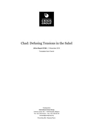 Chad: Defusing Tensions in the Sahel