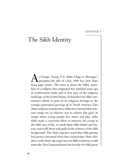 The Sikh Identity