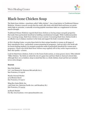 Black-Bone Chicken Soup