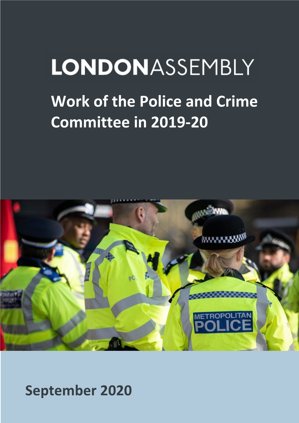 Work of the Police and Crime Committee in 2019-20