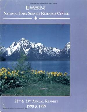 Front Matter and Table of Contents Published by Wyoming Scholars Repository, 1998