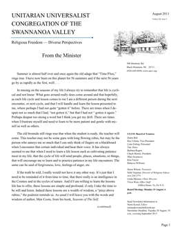 Unitarian Universalist Congregation of the Swannanoa Valley