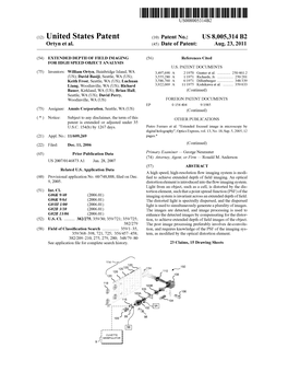 (12) United States Patent (Lo) Patent No.: US 8,005,314 B2 Ortyn Et Al