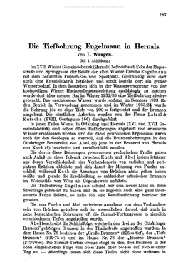 Die Tief Bohrung Engelmaim in Hernals. Von L