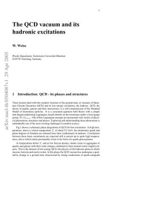 The QCD Vacuum and Its Hadronic Excitations ¿ with the Gauge-Covariant Derivative