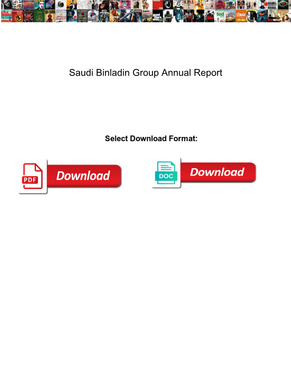 Saudi Binladin Group Annual Report