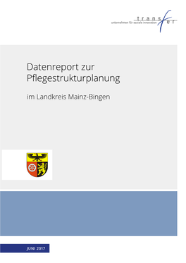 Datenreport Zur Pflegestrukturplanung Im Landkreis Mainz-Bingen