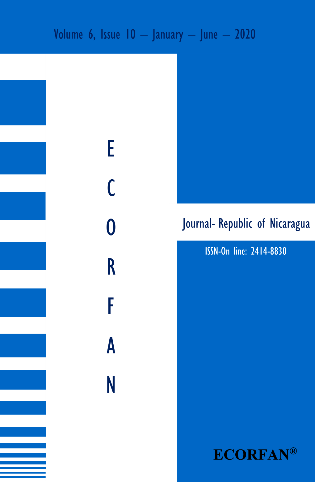 ECORFAN Journal-Republic of Nicaragua June 2020, Vol.6 No.10 1-5