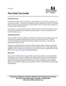The Child Tax Credit
