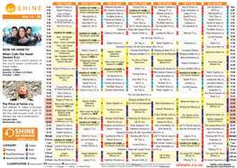 Shine Schedule 2021 Week 11.Pdf