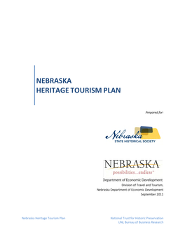 Nebraska Heritagetourismplan