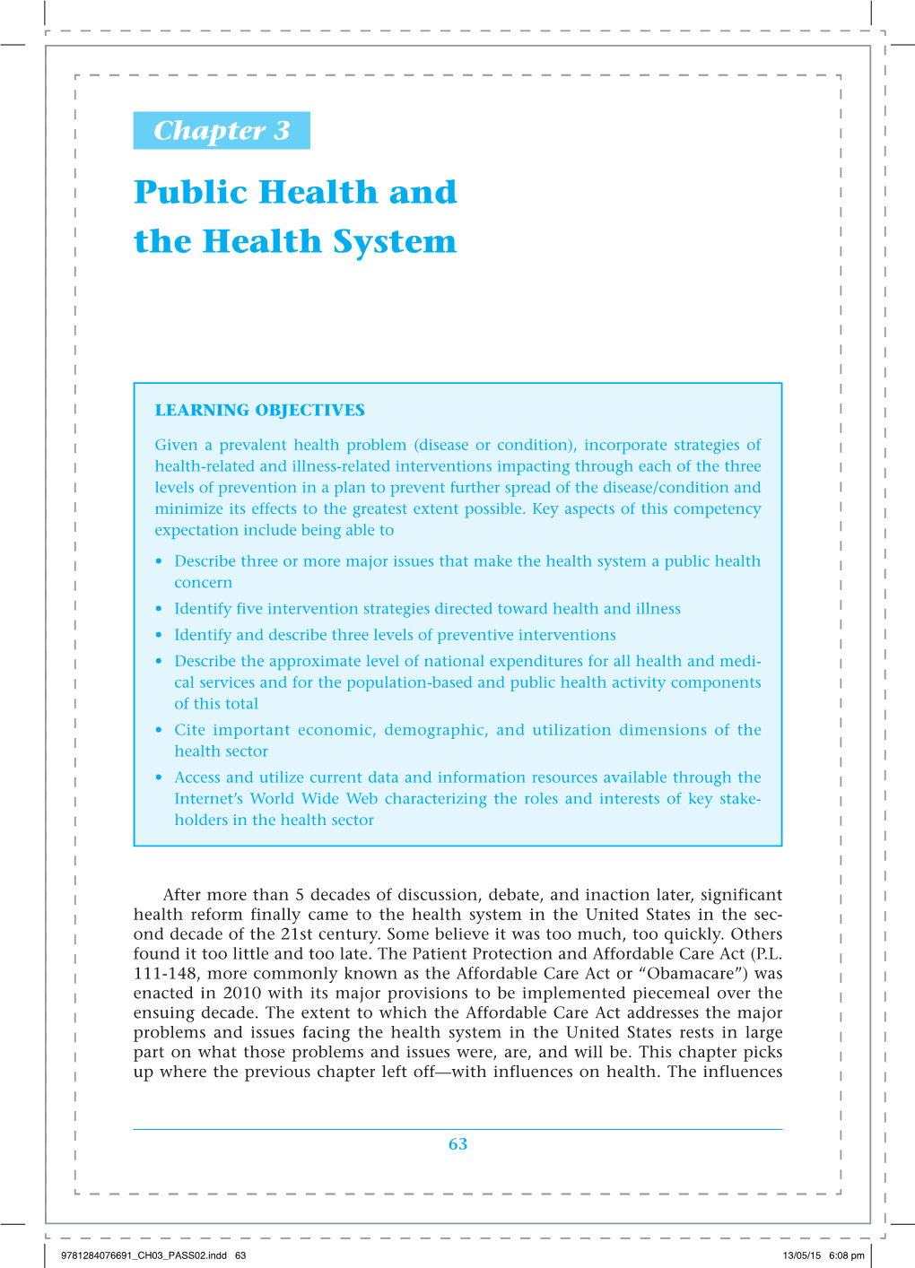 Public Health and the Health System
