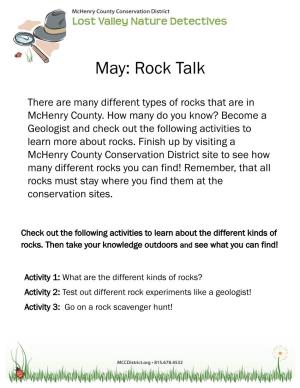 May: Rock Talk