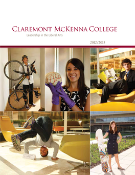 Claremont Mckenna College Leadership in the Liberal Arts