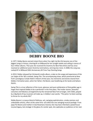 Debby Boone Bio