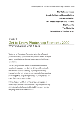 Get to Know Photoshop Elements 2020 What’S What and What It Does