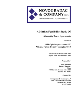 A Market Feasibility Study of Abernathy Tower Apartments