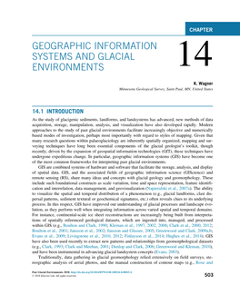 Chapter 14. Geographic Information Systems and Glacial Environments