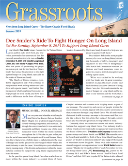 Dee Snider's Ride to Fight Hunger on Long Island Cares At: (631) 582-3663 X 104