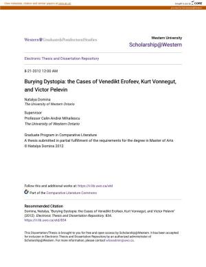 The Cases of Venedikt Erofeev, Kurt Vonnegut, and Victor Pelevin