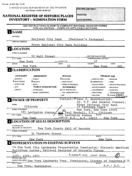 Nomination Form Owner of Property
