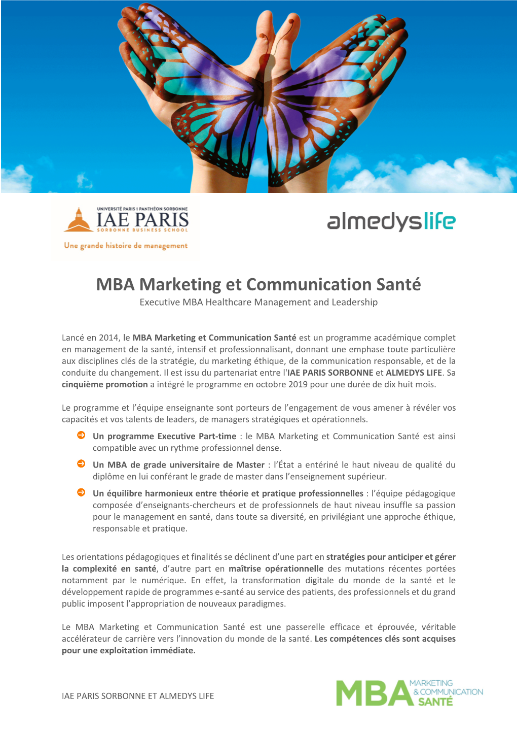 Iae Paris Sorbonne / Almedys