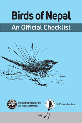 Birds of Nepal an Official Checklist 2018