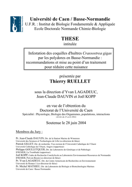 Ruellet-Thèse : Infestation Des Coquilles D
