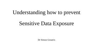Understanding How to Prevent Sensitive Data Exposure