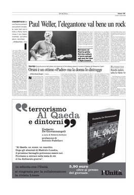 Paul Weller, L'elegantone Val Bene Un Rock
