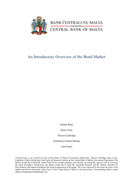 An Introductory Overview of the Bond Market