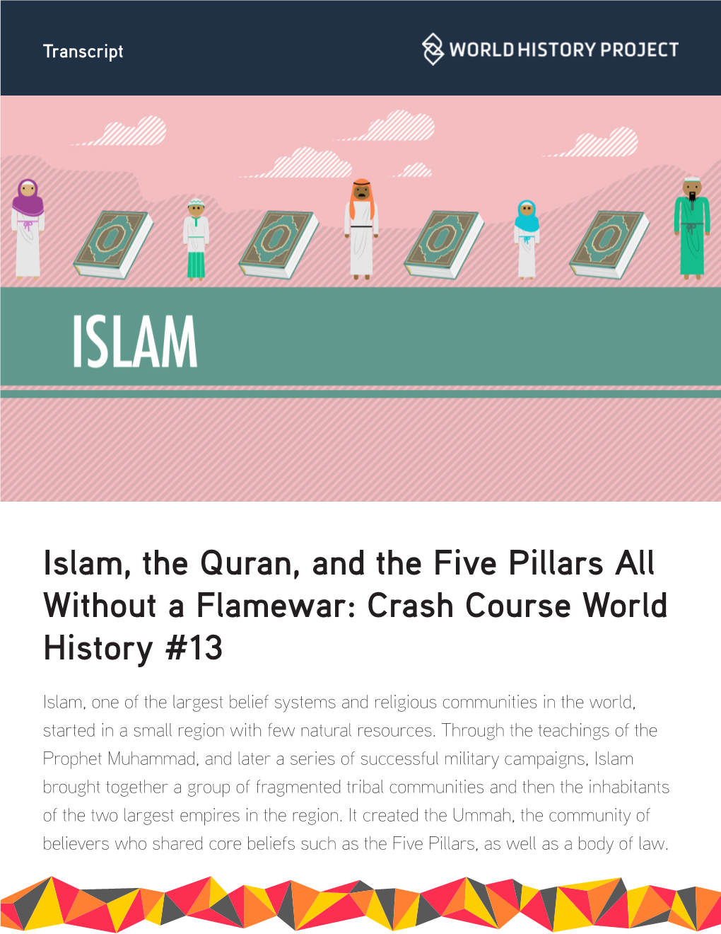 Islam, the Quran, and the Five Pillars All Without a Flamewar Crash