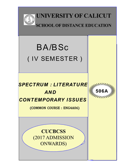 Spectrum: Literature and Contemporary Issues